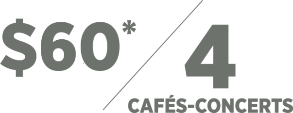 Promo Café-concert - 4 Café-concert shows for $60 - Pavillon des arts et de la culture de Coaticook